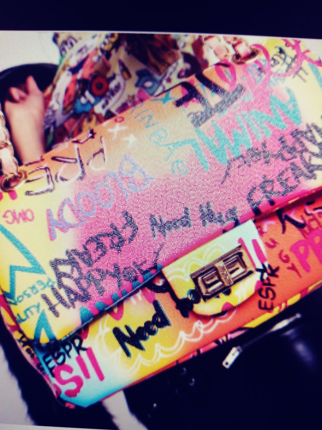 Large graffiti design bag